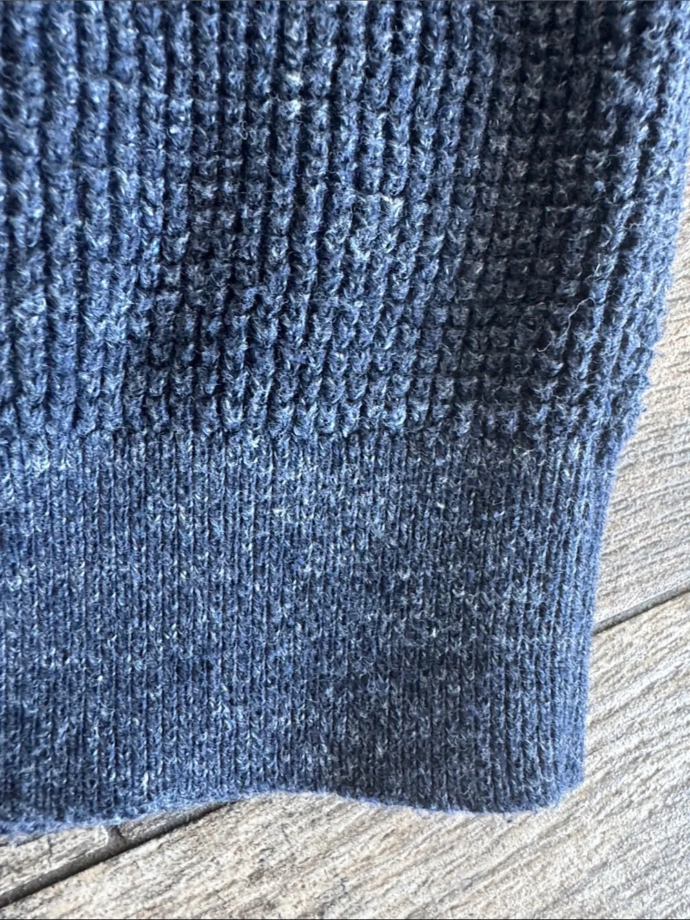 GAP Dark Navy Textured Crewneck Sweater